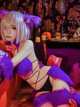 《Fate Grand Orde》万圣节礼装玛修 C O S P L A Y_玛修 万圣节 (2)