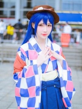 《Love Live!》大正浪漫和服未觉醒绘海组 C O S P L A Y_赏花时咫素。 (1)