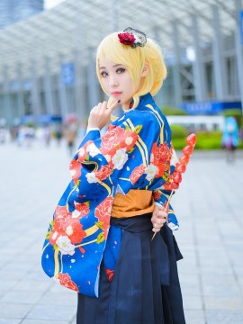 《Love Live!》大正浪漫和服未觉醒绘海组 C O S P L A Y_赏花时咫素。 (5)