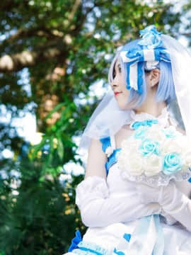《从零开始》雷雷姆同人婚纱装 C O S P L A Y_如果是未来的话题，必须要笑着聊吧 (19)