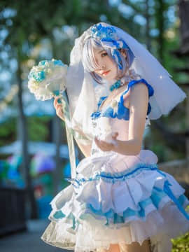 《从零开始》雷雷姆同人婚纱装 C O S P L A Y_如果是未来的话题，必须要笑着聊吧 (3)