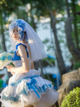 《从零开始》雷雷姆同人婚纱装 C O S P L A Y_如果是未来的话题，必须要笑着聊吧 (4)