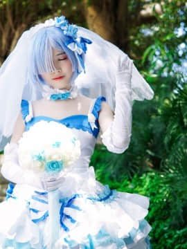 《从零开始》雷雷姆同人婚纱装 C O S P L A Y_如果是未来的话题，必须要笑着聊吧 (16)