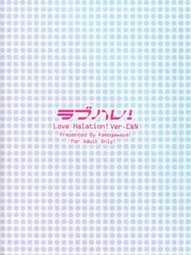 [网上打飞机个人汉化] (C90) [鴨川屋 (鴨川たぬき)] ラブハレ! ver.E&N (ラブライブ!)_img002