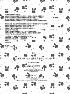 [魔狗狗個人漢化] (C92) [Misty Isle (そりむらようじ)] うさ耳プリンセスと異世界子作りライフ!! 2_26
