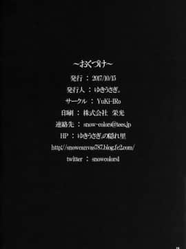 (秋季例大祭4) [YuKi-IRo (ゆきうさぎ。)] 妖精あそび (東方Project) [中国翻訳]_18