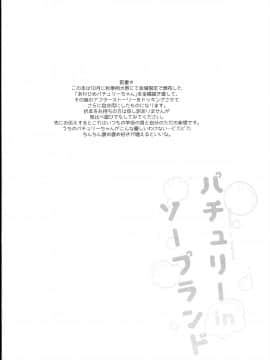 (C93) [毛玉牛乳 (玉之けだま)] パチュリーinソープランド (東方Project)_0003