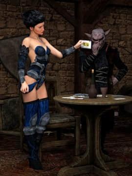 [Hibbli3D] Thief Ezri - Don't Get Caught Again + Knight Elayne - Game of Mischief_B009