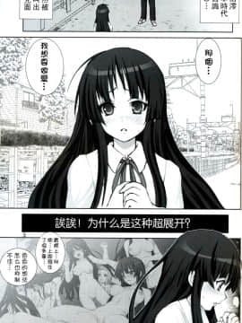 [枫色汉化] [雷神会 (はるきゲにあ)] 澪ちゃんの微熱解消大作戦!! (けいおん!)_002