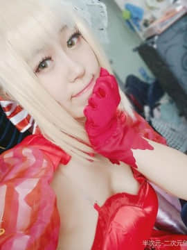 《Fate Extra》Saber红玫瑰礼服 C O S P L A Y_0006