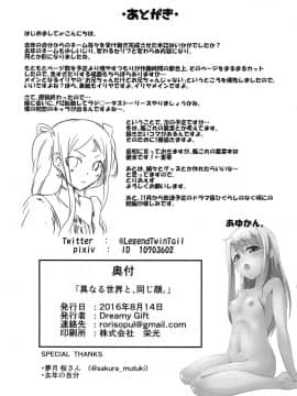 (C90) [Dreamy Gift (あゆかん。)] 異なる世界と、同じ顔。 (Fatekaleid liner プリズマ☆イリヤ) [脸肿汉化组]_P_026