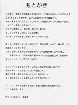 (C82) (同人誌) [Stapspats (翡翠石)] 魔理沙の撮影会 (東方Project)_30