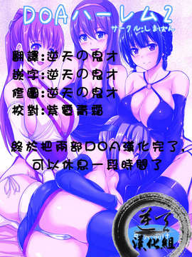 [逆天漢化組](C81) [しまぱん (オミナエシ)] DOAハーレム2 (デッドオアアライブ)_DOAHarlem2_028