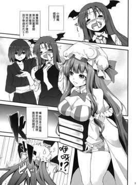 [无毒汉化组](例大祭9) [あんみつよもぎ亭 (みちきんぐ)] すみませんっパチュリーさまっ! (東方Project)_003