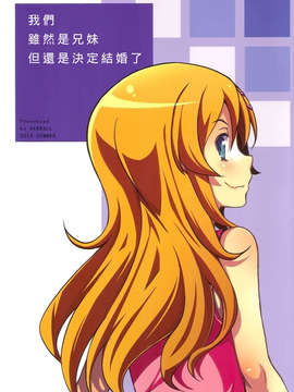 [Genesis漢化](C84) (同人誌) [OVERALL] 私たち兄妹だけど結婚することになりました (俺の妹がこんなに可愛いわけがない)_26_027
