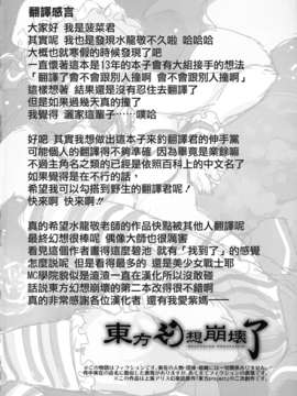 (例大祭10) [ありすの宝箱 (水龍敬)] 東方幻想崩壊了 (東方Project)[菠菜漢化]_04