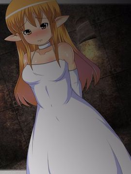 [同人CG][聖クロネコ騎士団]高貴なエルフの女の子がキモデブ男の肉便器妻に_a01
