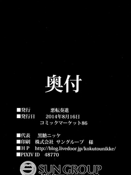 (C86) [悪転奏進 (黒糖ニッケ)] 艦娘着妊響薬欲流調教 (艦隊これくしょん -艦これ-)[CE家族社]_35