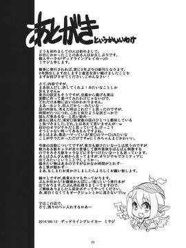 (C87) [デッドラインブレイカー (ミヤジ)] ワカドリトカラアゲ (東方Project)_JhgJAQ_029