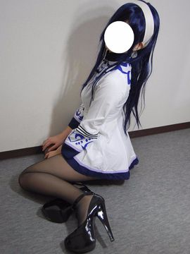 桃○☆黒ストふぇちCOS_077