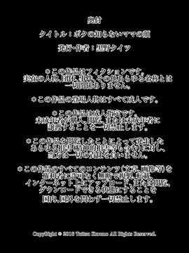 (同人CG集) [黒野タイツ] ボクの知らないママの顔_okuzuke
