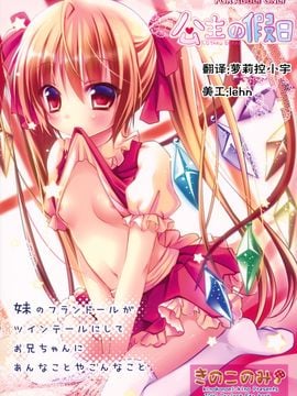 (例大祭8) [きのこのみ] 妹のフランドールがツインテールにしてお兄ちゃんにあんなことやこんなこと(東方Project) [公主の假日汉化组]