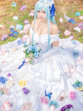 《刀剑神域》 亚丝娜ALO精灵婚纱 C O S P L A Y_0006