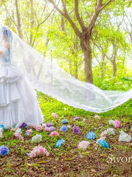 《刀剑神域》 亚丝娜ALO精灵婚纱 C O S P L A Y_0009