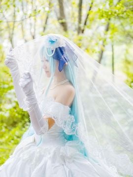 《刀剑神域》 亚丝娜ALO精灵婚纱 C O S P L A Y_0010