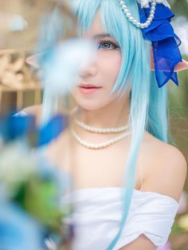《刀剑神域》 亚丝娜ALO精灵婚纱 C O S P L A Y_0016
