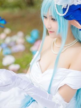 《刀剑神域》 亚丝娜ALO精灵婚纱 C O S P L A Y_0018