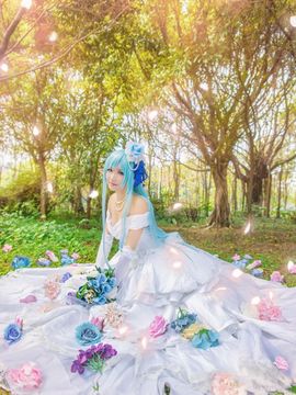 《刀剑神域》 亚丝娜ALO精灵婚纱 C O S P L A Y_0020