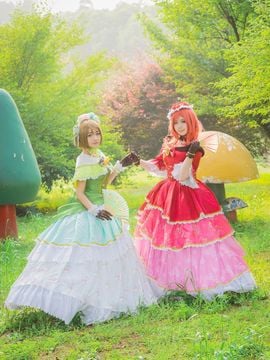 《Love Live! 》小泉花阳X西木野真姬宫廷礼服舞踏会C O S P L A Y