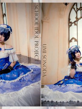 《Love Live! 》园田海未Sonoda觉醒 C O S P L A Y_园田海未-舞会-LOVELIVE (4)
