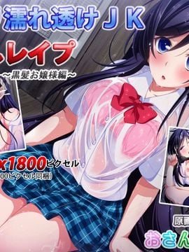 [おさんぽソフト] 【SS付きCG集】雨宿り濡れ透けJK中出しレイプ～黒髪お嬢様編～