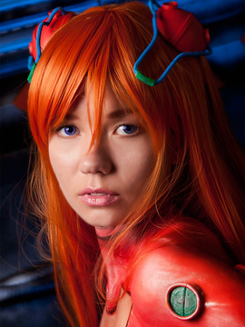 Evangelion - Rei and Asuka bodypaint cosplay_vandych-asuka05