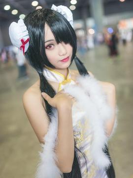 《date a live》時崎狂三除夕快乐 C O S P L A Y_【狂三旗袍】多多关照！论临时搭棚凑景的重要性！ (5)