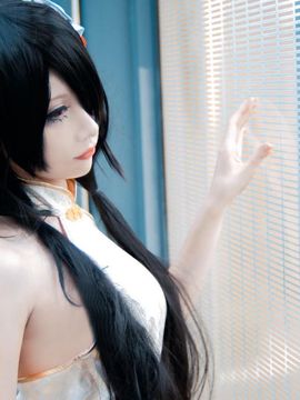 《date a live》時崎狂三除夕快乐 C O S P L A Y_狂三白旗袍 (2)