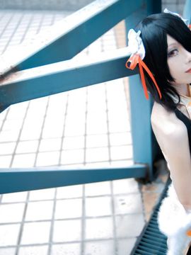 《date a live》時崎狂三除夕快乐 C O S P L A Y_狂三白旗袍 (3)