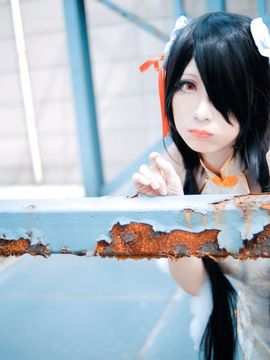 《date a live》時崎狂三除夕快乐 C O S P L A Y_狂三白旗袍 (6)