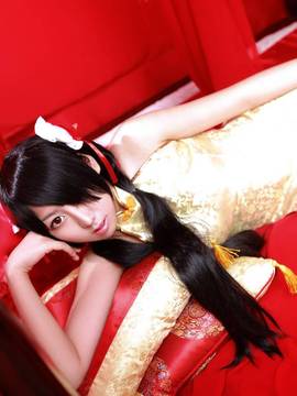 《date a live》時崎狂三除夕快乐 C O S P L A Y_时崎狂三 旗袍 (10)