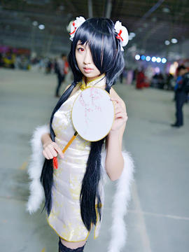 《date a live》時崎狂三除夕快乐 C O S P L A Y_时崎狂三白旗袍 (9)