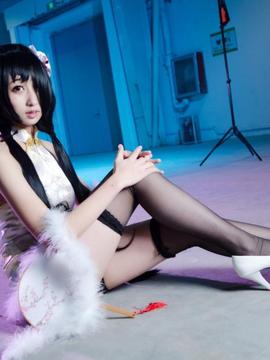 《date a live》時崎狂三除夕快乐 C O S P L A Y_时崎狂三白旗袍 (8)