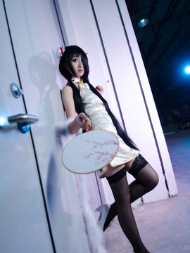 《date a live》時崎狂三除夕快乐 C O S P L A Y_时崎狂三白旗袍 (10)