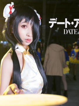 《date a live》時崎狂三除夕快乐 C O S P L A Y_时崎狂三白旗袍 (15)