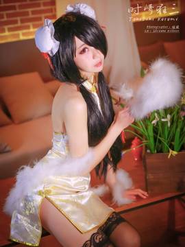 《date a live》時崎狂三除夕快乐 C O S P L A Y_时崎狂三同人旗袍 (1)