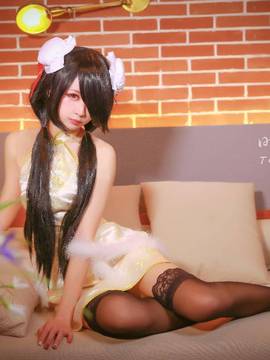《date a live》時崎狂三除夕快乐 C O S P L A Y_时崎狂三同人旗袍 (4)