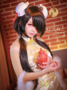 《date a live》時崎狂三除夕快乐 C O S P L A Y_时崎狂三同人旗袍 (9)