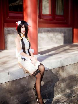 《date a live》時崎狂三除夕快乐 C O S P L A Y_狂三同人白旗袍 (8)