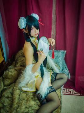 《date a live》時崎狂三除夕快乐 C O S P L A Y_狂三旗袍 (1)